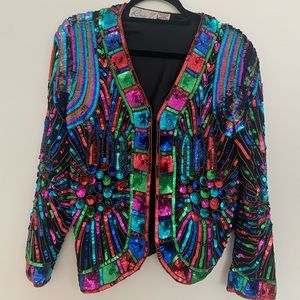 Rina Z vintage sequin blazer